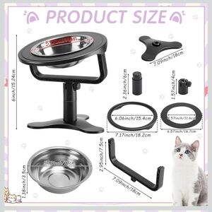 Adjustable Pet Feeding Bowl with Stand